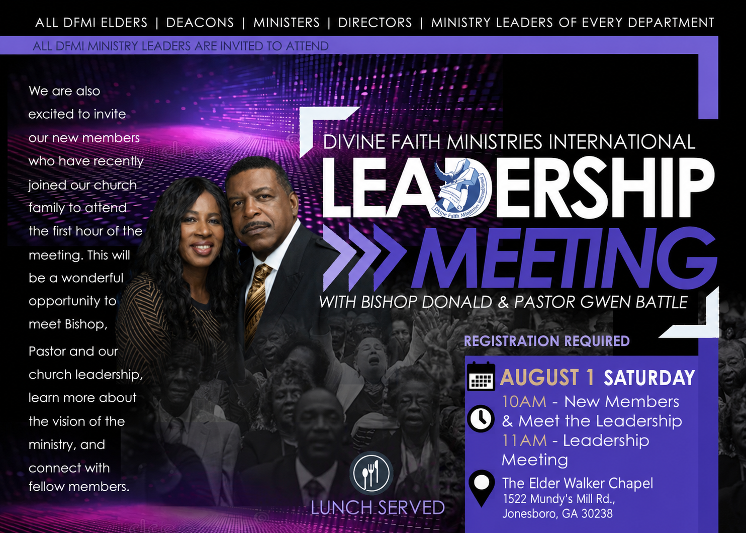 DFMI Leadership Meeting, August 1